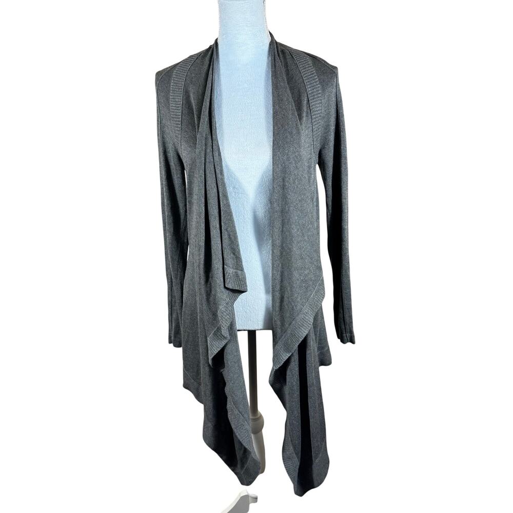 Lululemon Universal Drape Waterfall Open-Front Cardigan Ribbed Trim